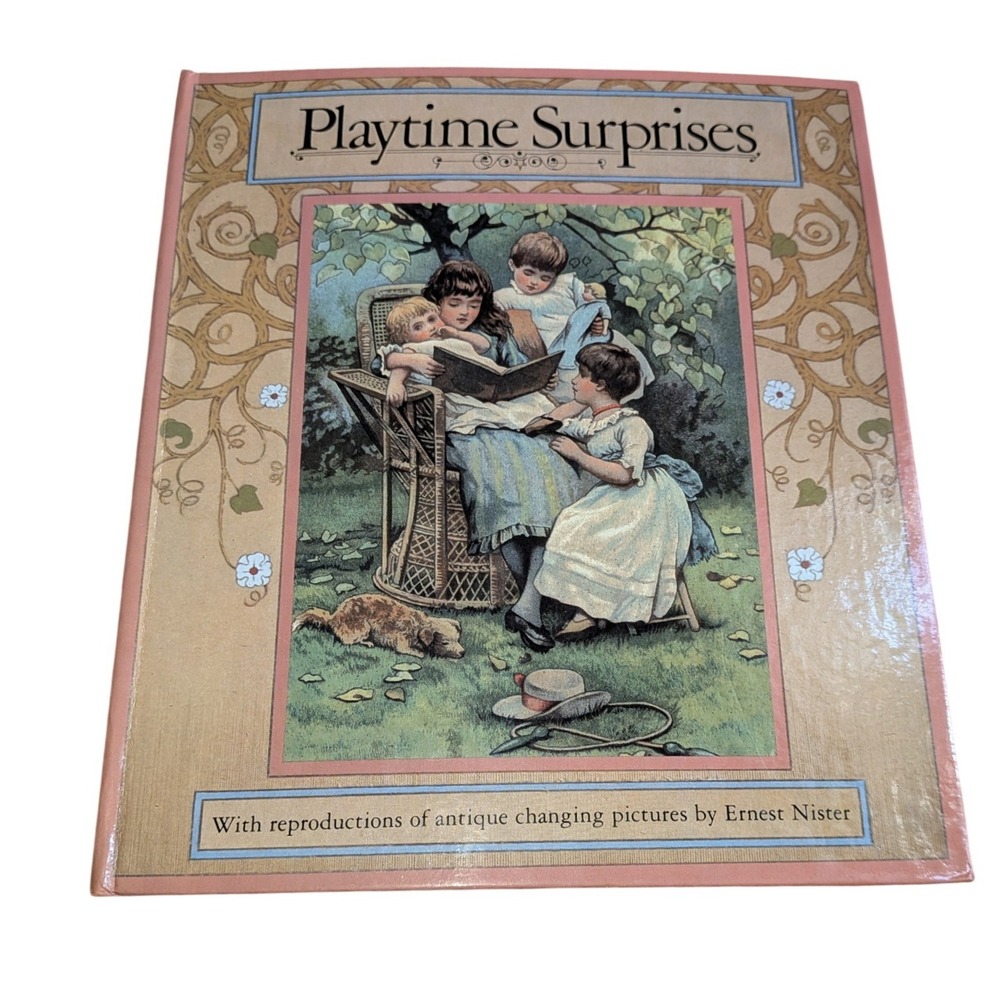 Playtime Surprises Ernest Nister Antique Style Pull Tab Movable Book 1985 HB